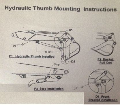 mini excavator thumb plans|mini excavator thumb mounting bracket.